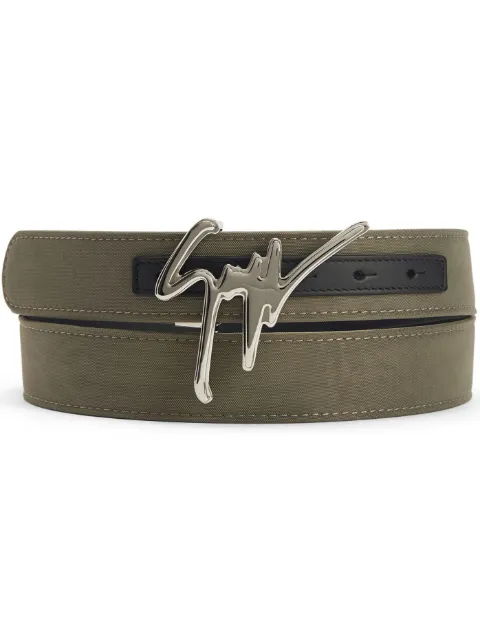Giuseppe Zanotti Giuseppe logo-lettering belt Brown IAU3003001