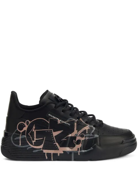 Giuseppe Zanotti Talon graphic-print sneakers Black RW30025001