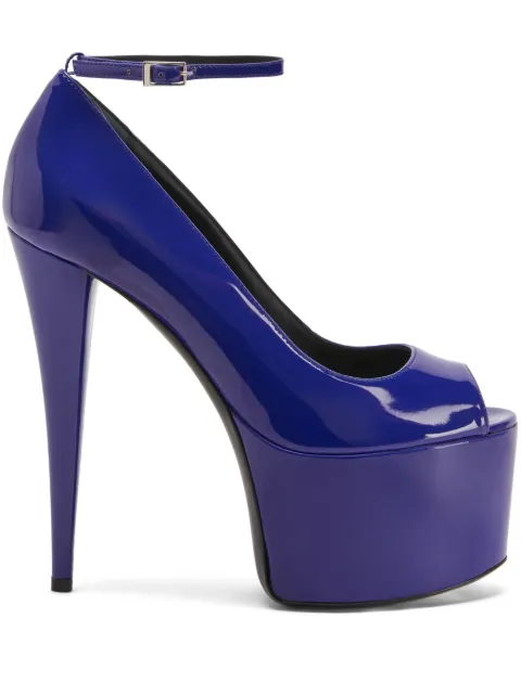 Giuseppe Zanotti 150mm GZ Aida platform pumps Blue I360001004