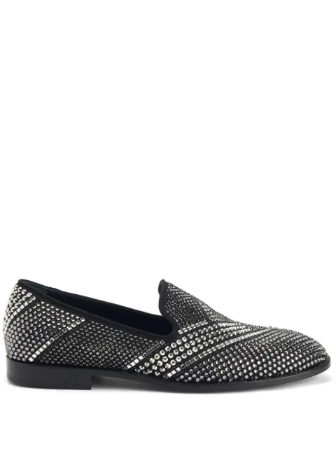 Giuseppe Zanotti Raimond crystal-embellished loafers Black IU30012001