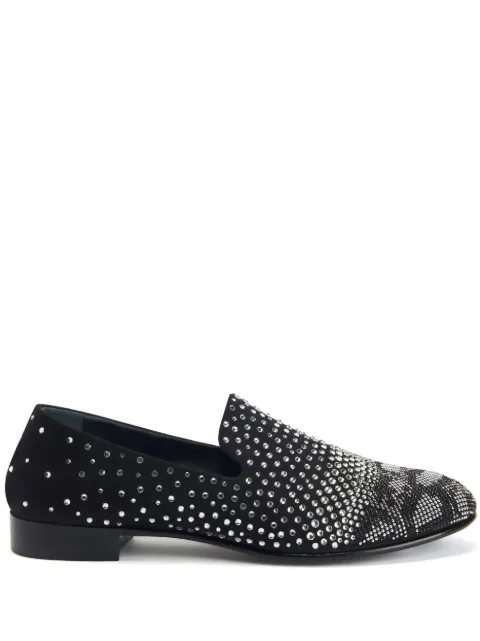 Giuseppe Zanotti Marthin crystal-embellished loafers Black IU30001001
