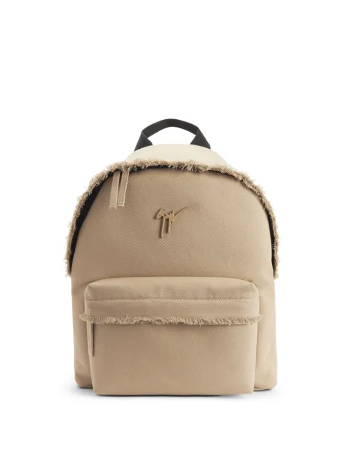 Giuseppe Zanotti Bud logo-plaque backpack Neutrals IBU3000001