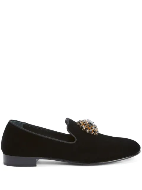 Giuseppe Zanotti Remye rhinestone-embellished loafers Black IU30002001