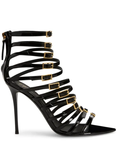 Giuseppe Zanotti Intriigo Punk 105mm strap-design sandals Black I300031001