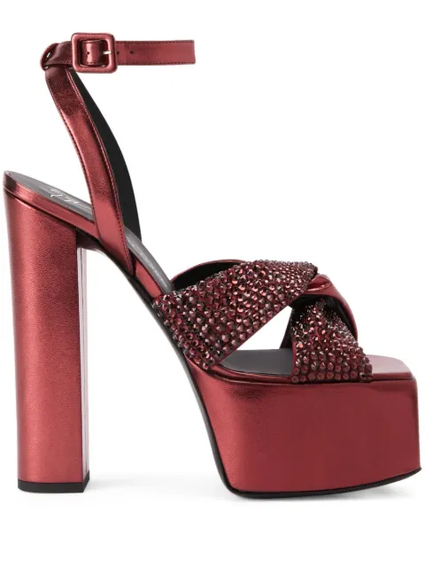 Giuseppe Zanotti 150mm Souree platform sandals Red I300030003