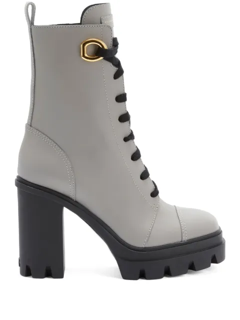 Giuseppe Zanotti Cubalibre 110mm lace-up ankle boots Grey I270012007