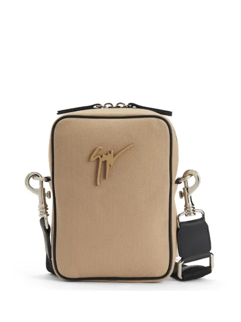 Giuseppe Zanotti small Thoby logo-plaque bag Neutrals IBU3002001