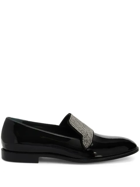 Giuseppe Zanotti Eflamm Crystal embellished loafers Black IU30008001