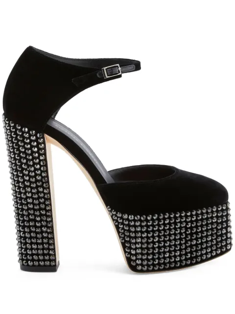 Giuseppe Zanotti 150mm Bebe Strass pumps Black I360003001