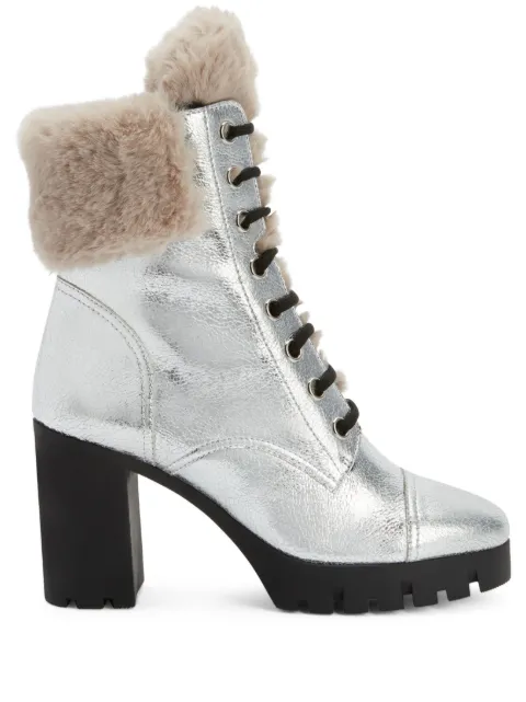 Giuseppe Zanotti 90mm Moyra boots Silver I270050H01