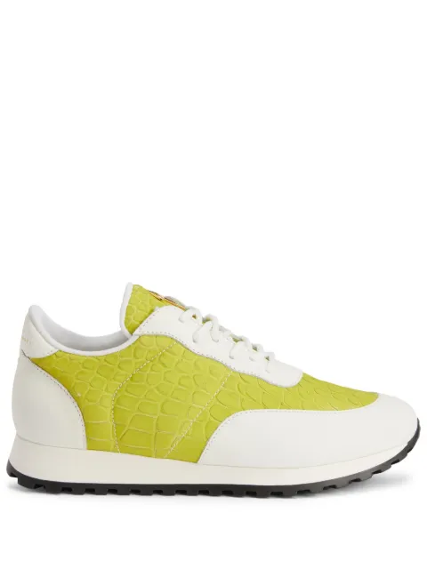 Giuseppe Zanotti Jimi Running leather sneakers Green I160018K09