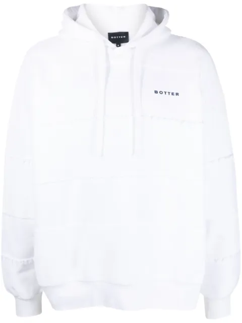 Botter logo-print drawstring hoodie White 6017AJ006