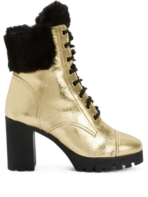Giuseppe Zanotti Moyra 90mm metallic-effect boots Gold I270050H02