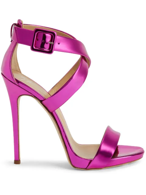 Giuseppe Zanotti Bellis 120mm leather sandals Pink I200053H04