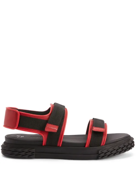 Giuseppe Zanotti Blabber Gummy touch-strap sandals Red RM00051K05