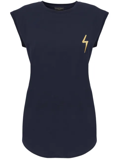 Giuseppe Zanotti Ursella logo-embroidered sleeveless cotton tank top Black IRD2005K07