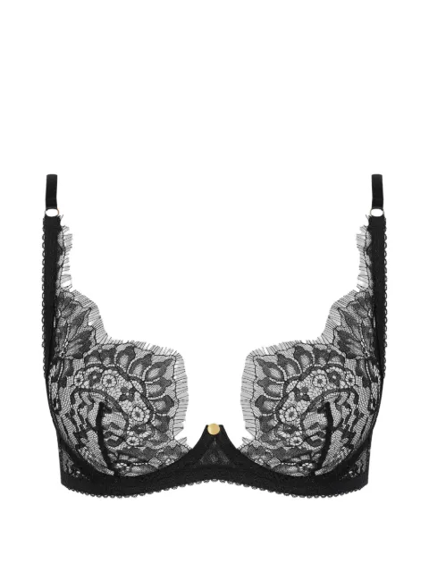 Maison Close Inspiration Divine Scarf floral-lace bra Black 561469
