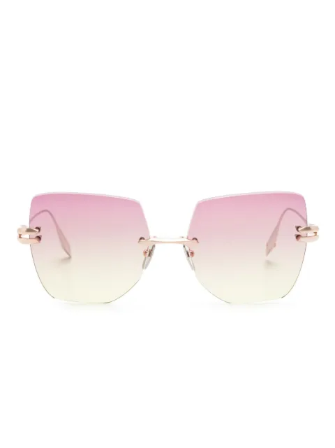 Dita Eyewear Embra titanium rimless sunglasses Silver DTS155A