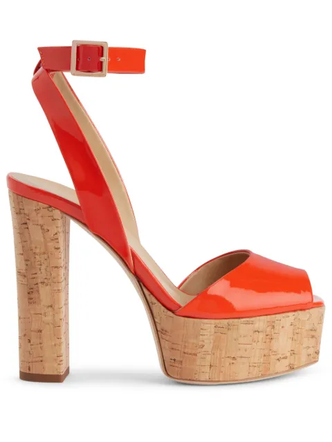 Giuseppe Zanotti 120mm Betty platform sandals Orange I200049K08