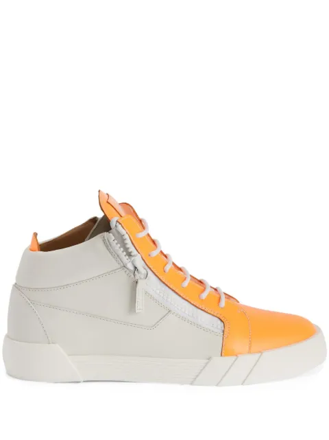 Giuseppe Zanotti Frankie leather sneakers Orange RU00126K29