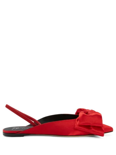 Giuseppe Zanotti Johanna bow-detail pumps Red I250012H02