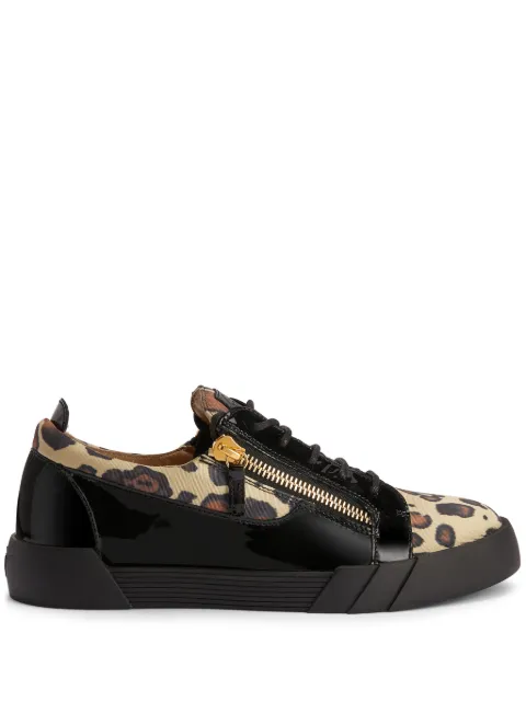 Giuseppe Zanotti Frankie leopard-print sneakers Neutrals RU00122K69