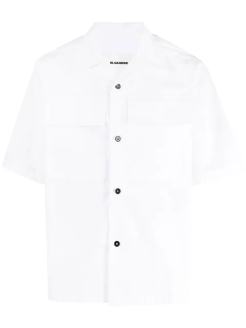Jil Sander flap-pocket cotton shirt White J47DL0106J45127