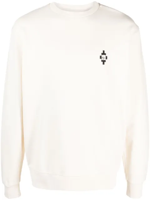 COUNTY OF MILAN Abracadabra crew-neck sweatshirt White CMBA009S23FLE0080410