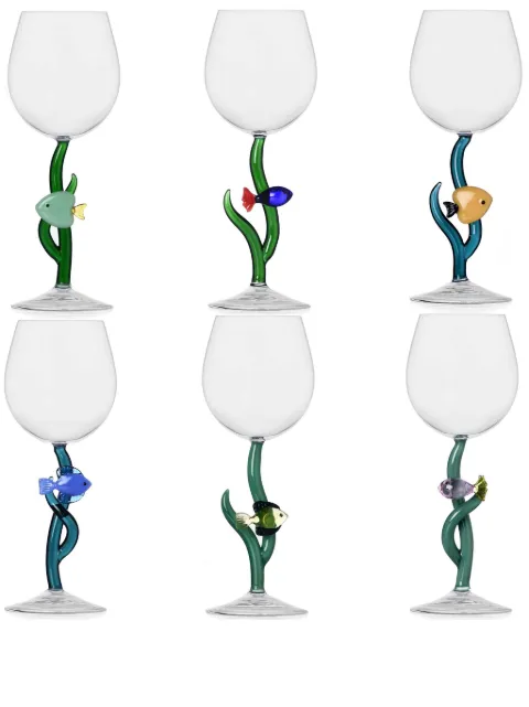 Ichendorf Milano Marine Garden chalice glass Blue 093523SET