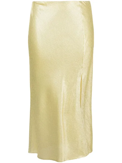 Forte Forte Music lurex jacquard pencil skirt Gold 10361MYSKIRT