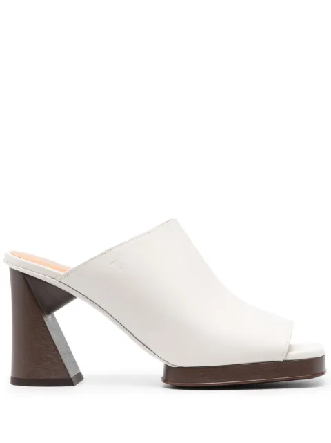 Tod's sculpted-heel sandals Neutrals XXW78K0HF40MID