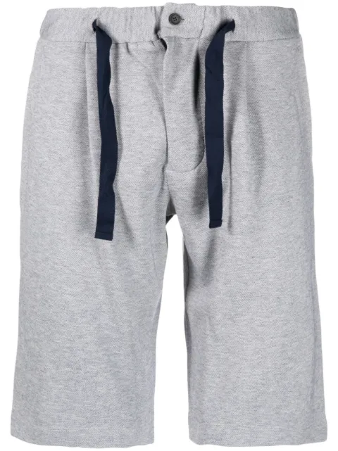 Paul & Shark mélange-effect drawstring-waist shorts Blue 23411933