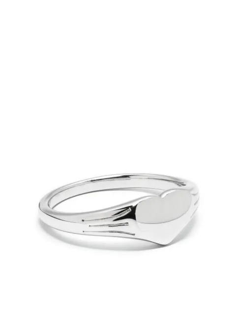 Missoma Heart engraveable ring Silver ENSR4NS