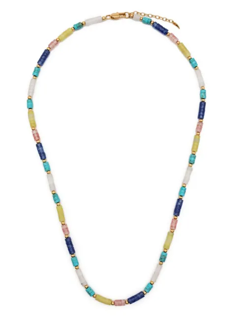 Missoma beaded gemstone necklace Gold BDGN2MIX4