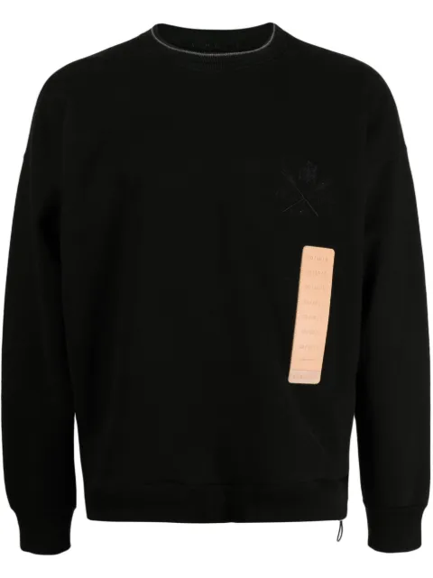 4SDESIGNS UTEP-print cotton sweatshirt Black HHS23540099690