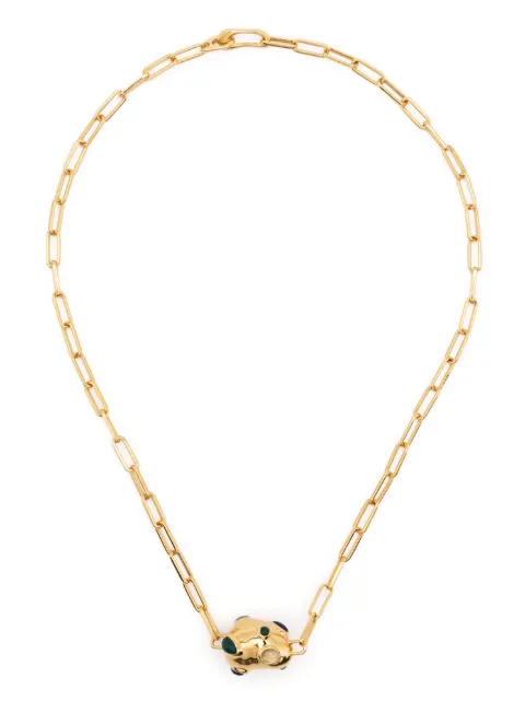 Missoma Molten gemstone pendant choker necklace Gold ORGN6LPTQ