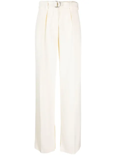 Jil Sander belted wide-leg trousers Neutrals J03KA0110J65023