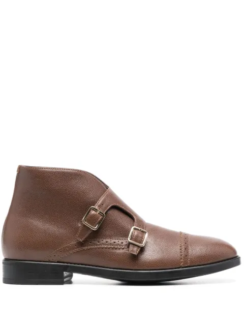 TOM FORD double-buckle monk shoes Brown J1375RLCL281