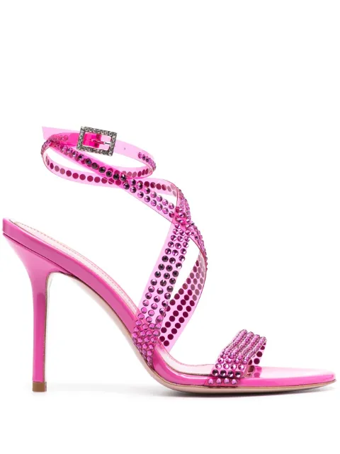 Gedebe Kim 100mm embellished sandals Pink KIM100092