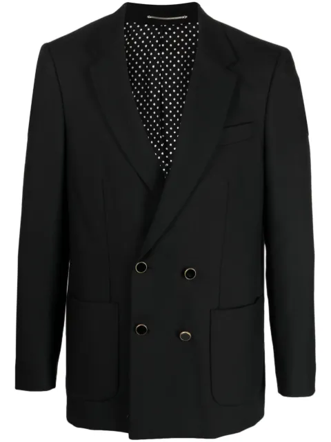 PT Torino double-breasted wool blazer Black TL3FDP04ZLACMR64