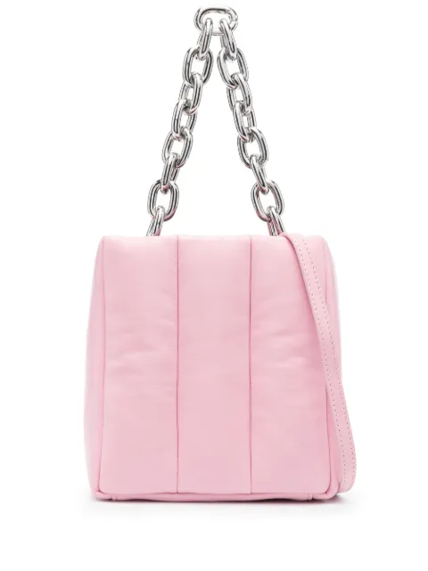 STAND STUDIO quilted chain-link tote bag Pink 617867010