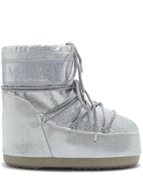 Moon Boot Icon Low Glitter boots Silver 1409440