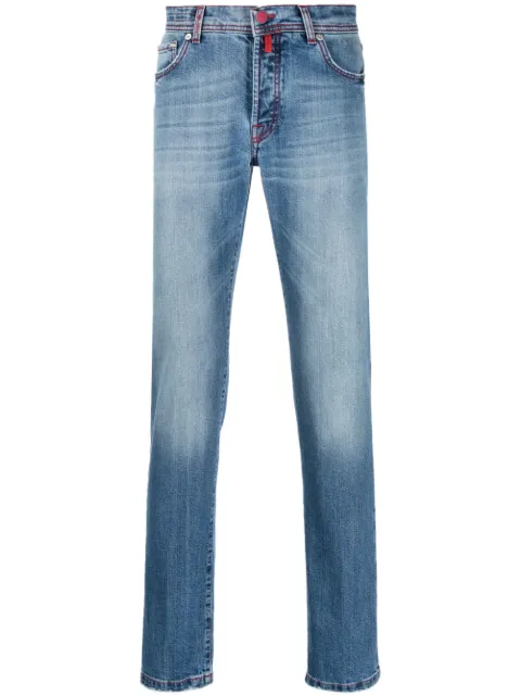 Kiton mid-rise straight-leg jeans Blue UPNJSM0741B0200B