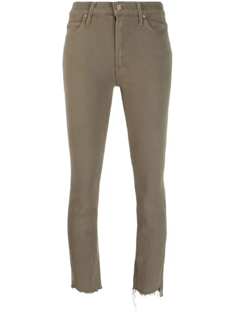MOTHER The Rascal cropped jeans Green 10426674