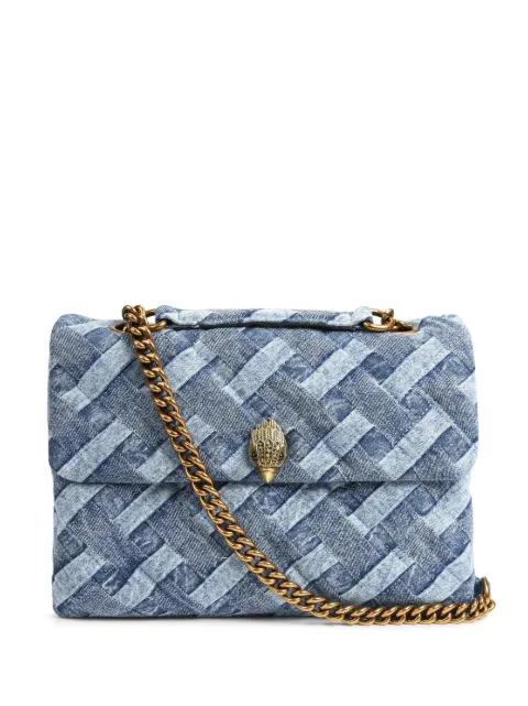 Kurt Geiger London large Kensington Soft denim shoulder bag Blue 9796588669