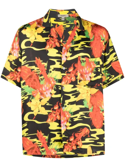 Phipps floral-print bowling shirt Black S017MSY5003V12037