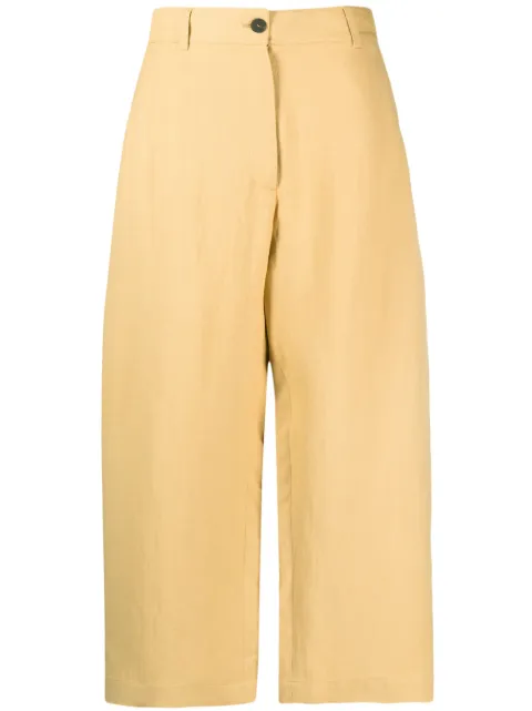 Studio Nicholson high-waisted wide-leg trousers Neutrals CHALCOSNW1173