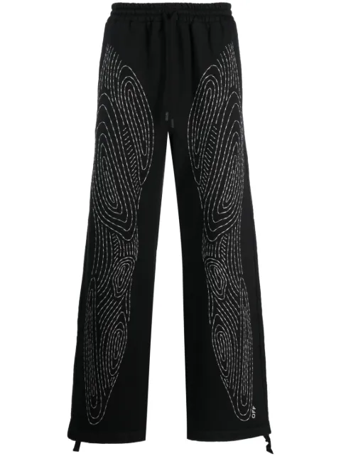 Off-White Body Stitch track pants Black OMCH044S23FLE006