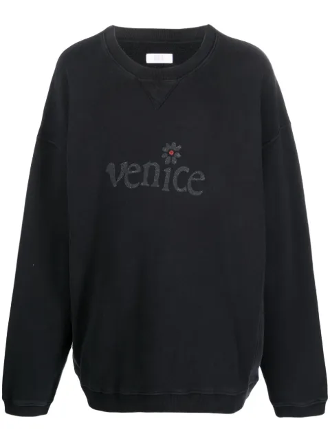 ERL Venice cotton sweatshirt Black ERL06T037