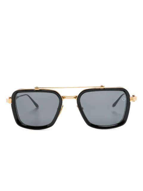 Akoni rectangle-frame tinted sunglasses Gold AKS507A